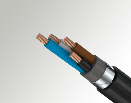 Силовой кабель с пластмассовой изоляцией 4x70x1 мм АПВБбШп(г) 