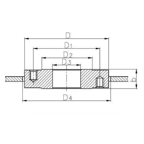 Вварыш 40x125x24 мм